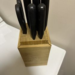 Knife Block Set Wood