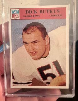 1965 Philadelphia Dick Butkus Rookie Card #31 – Chicago Bears HOF