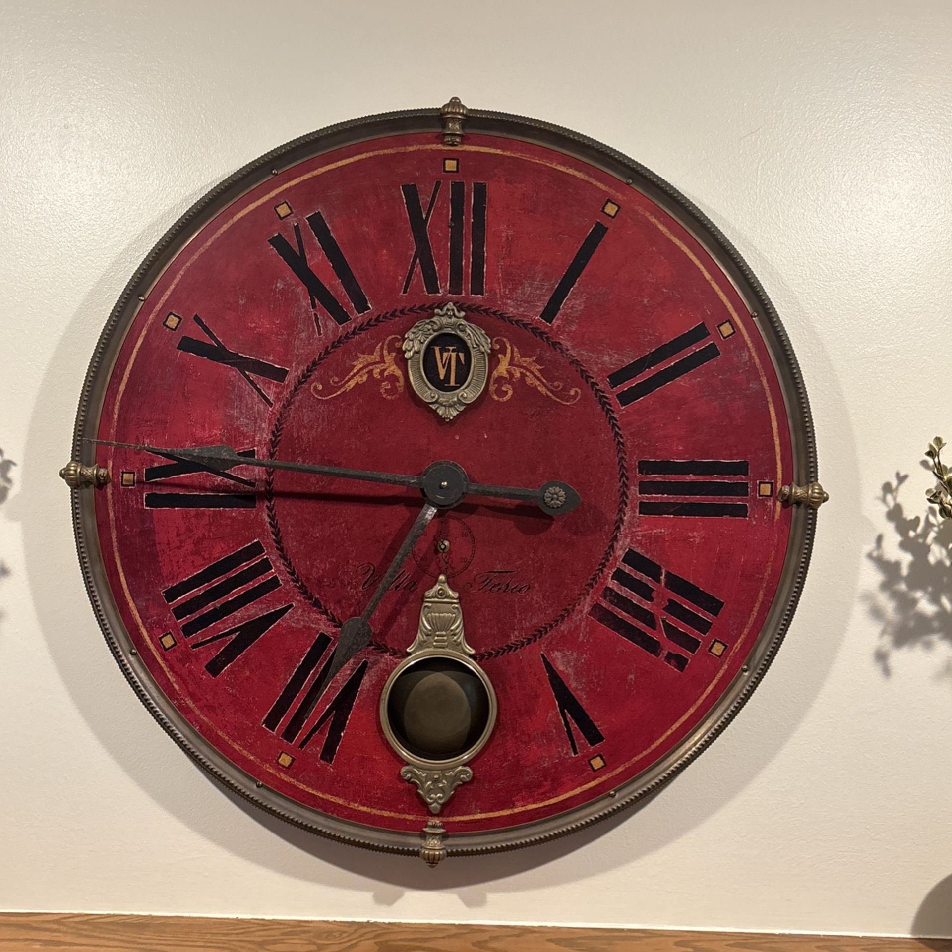 31” Villa Tesio Wall Clock