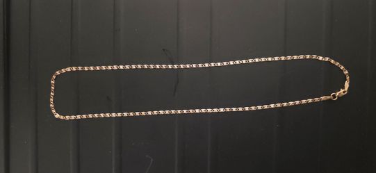 14K Gold diamond Cut Mařiner Link Chain 
Necklace 18" Lobster Clasp