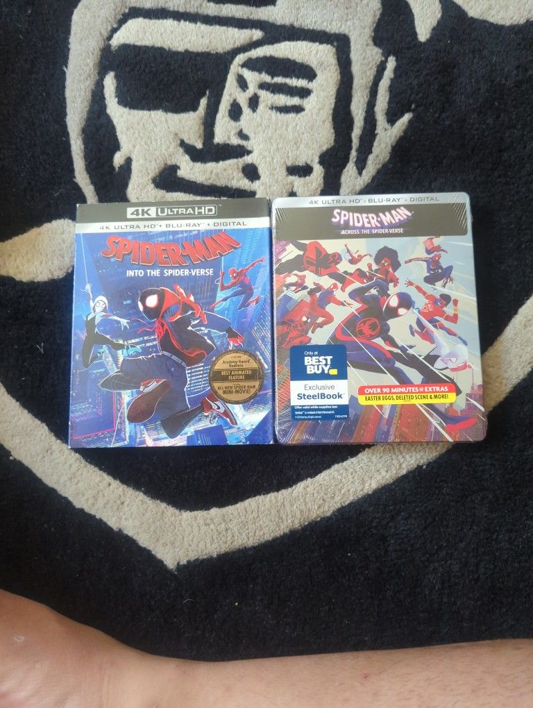 Marvel Spiderman The Spiderverse Bundle Blu Ray 4k Movie