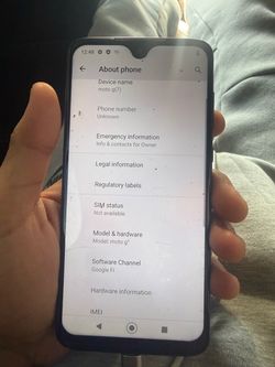 Moto g7 unlocked great condition