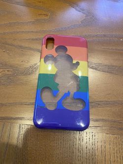 iPhone X Disney rainbow Mickey phone case