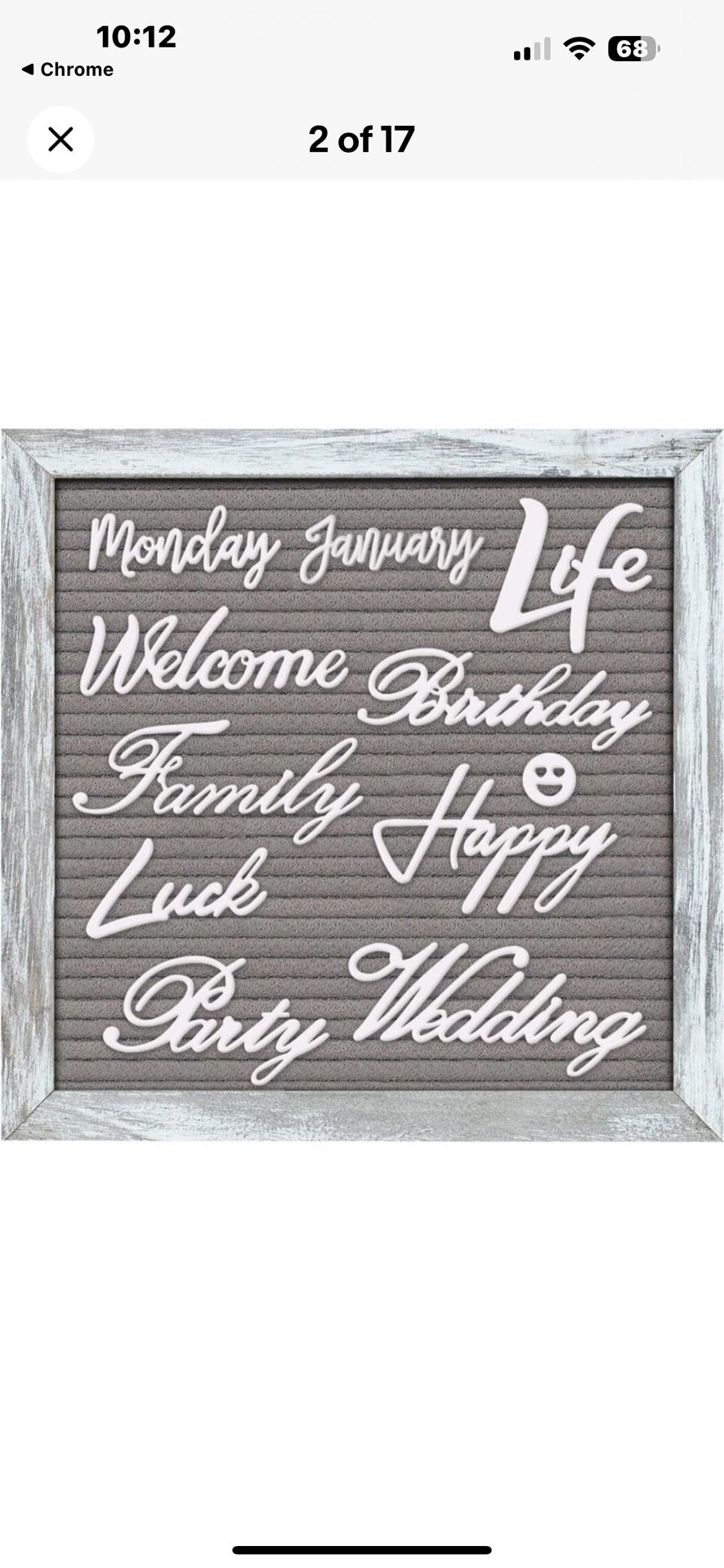 Gelibo 740 Letters,Numbers, Cursive Words, First Day of School, Wedding,Farmhouse Decor (Message Board NOT included) missing some - check pictures!!!