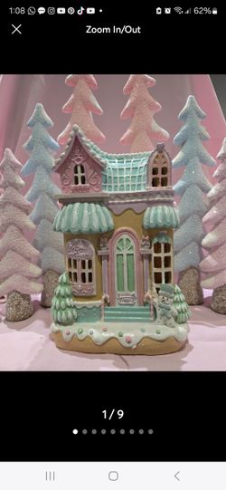 Mrs. Claus' Bakery Gingerbread Sweet Shoppe LED House, 12".