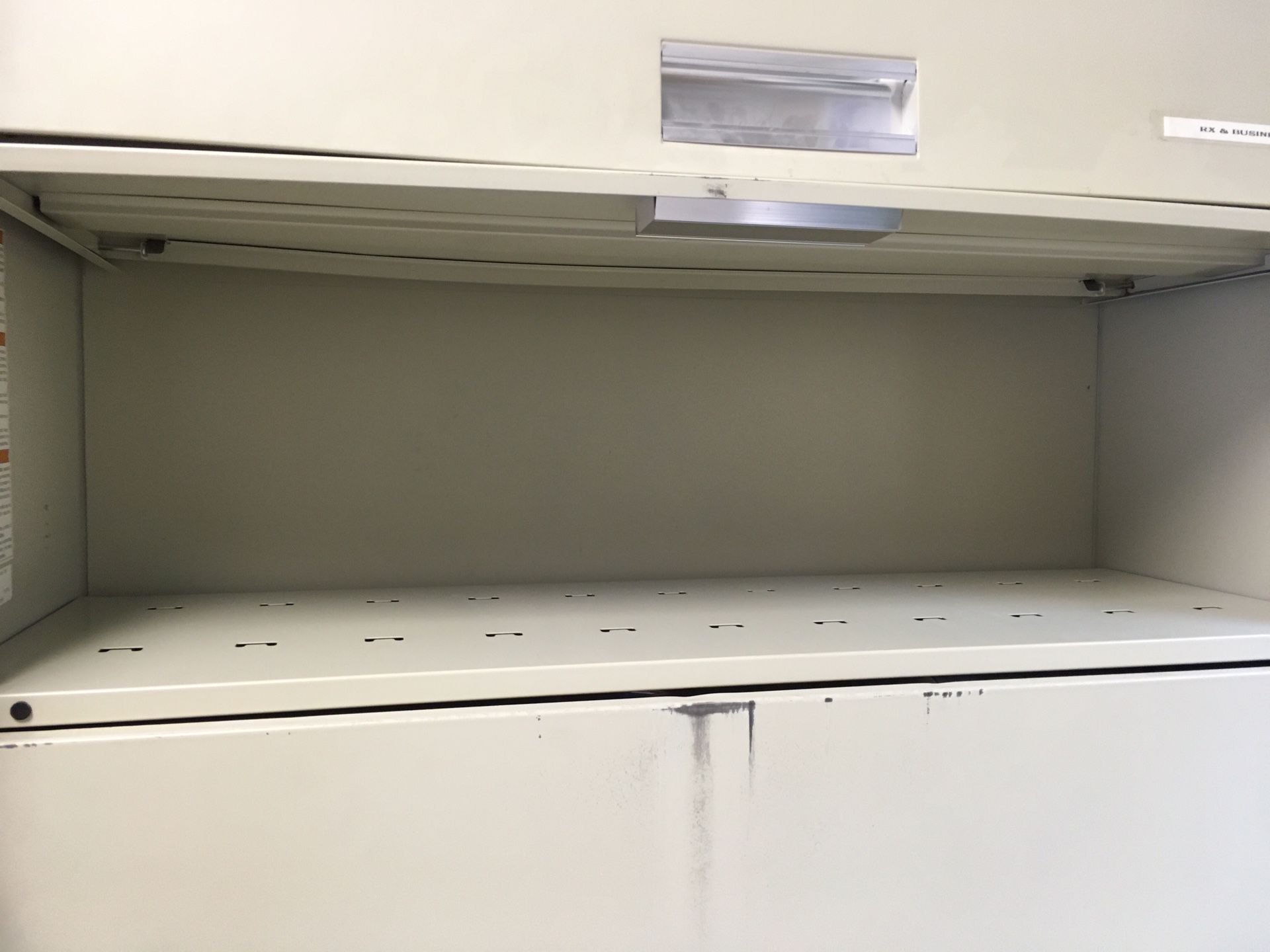 Metal shelves filing cabinet