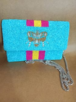 New Handmade Beaded Mini Purse