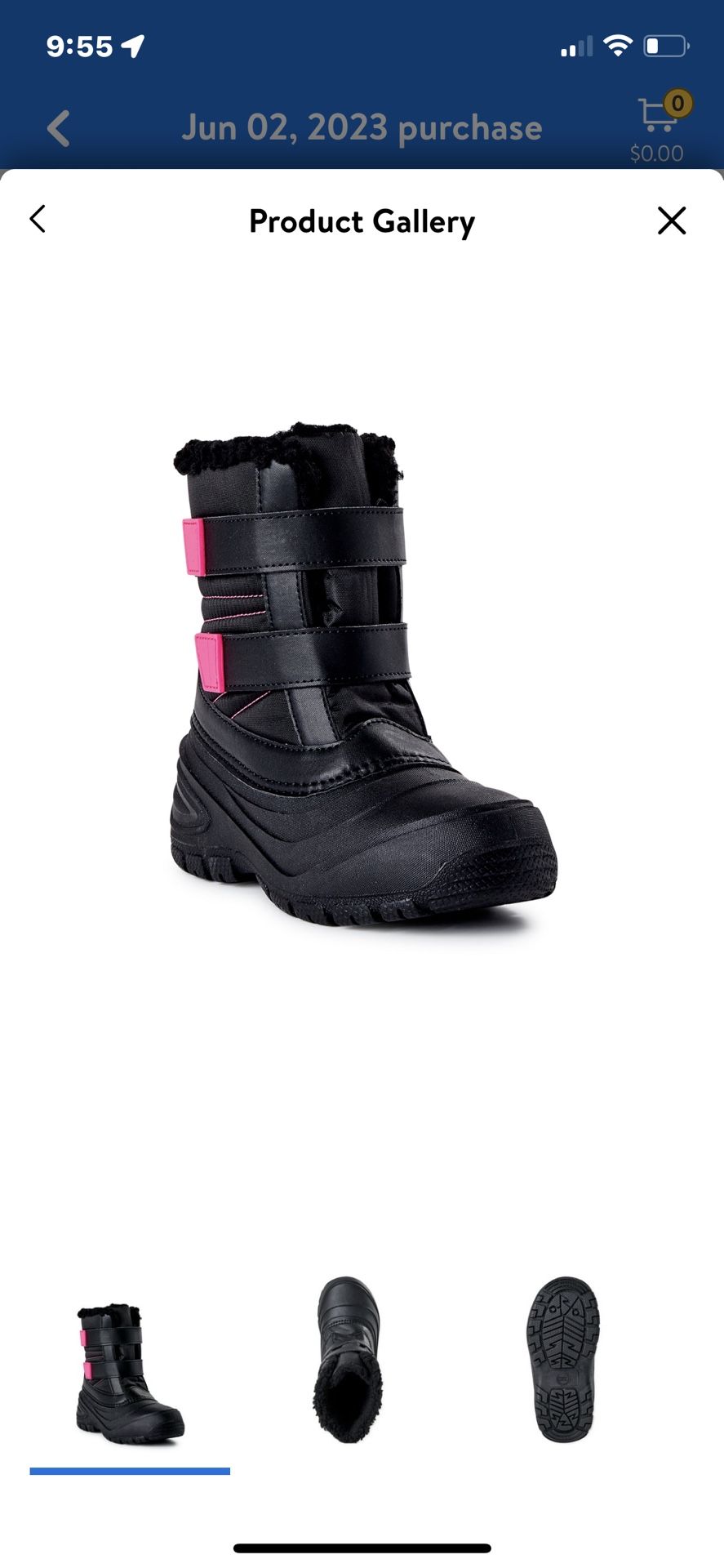 NWOT Girls Winter Boots Size 12