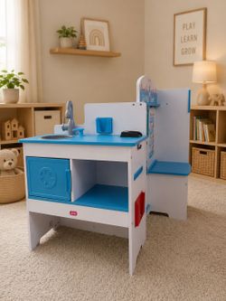 Melissa & Doug Wooden Get Well Doctor Activity Center - Waiting Room, Exam Room, Check-In Area