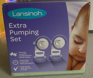 Lansinoh Extra Pumping Set for Double Electric Breast Pump Free