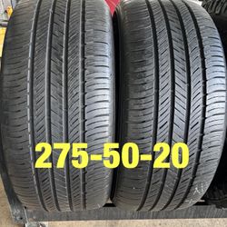 2 used tires 275/50/20 Kumho