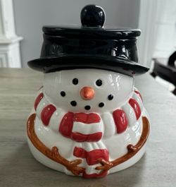 Vintage Snowman Cookie Jar
