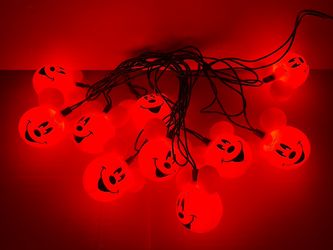 Disney Mickey Mouse Pumpkin Head String Lights-Vintage Halloween
