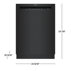 NEW Bosch - 100 Series 24" Front Control Smart Built-In Hybrid Stainless Steel Tub Dishwasher with 50dBA - Black
