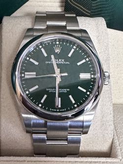 ROLEX 124300 Oyster Perpetual Green