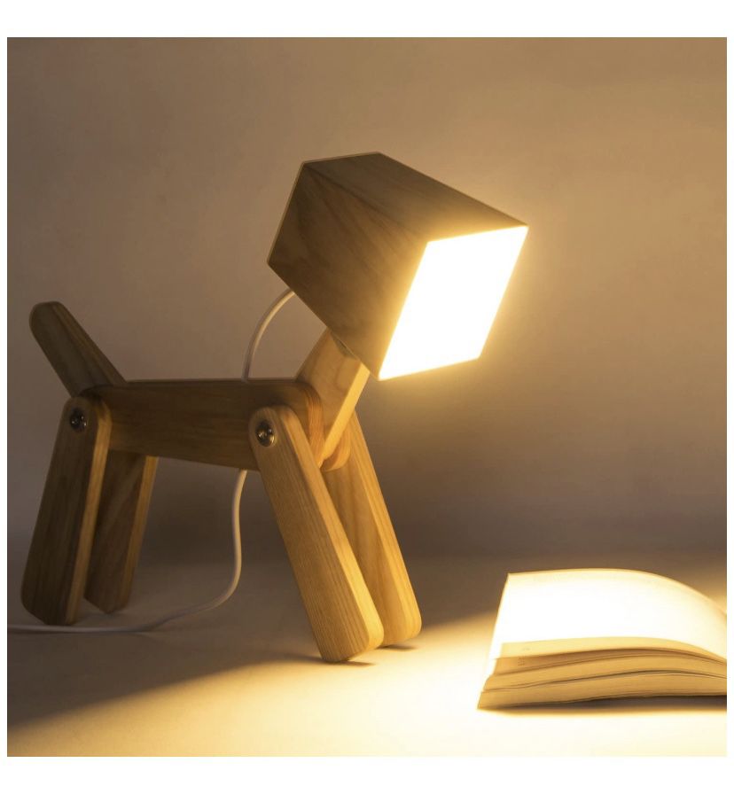 adjustable wooden dimmable bedside desk table lamp. touch sensor 2800-3200k warm white