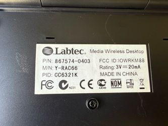 Labtec Media Wireless Desktop Keyboard