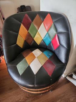 Swivel cork chair