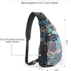 Sling Crossbody Bag Mini Anti-Theft Motorcycle Chest Bags One Strap Backpack for Casual Travel Hiking Outdoor Sports