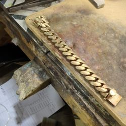 Gold or silver cuban links, made to any size.