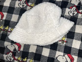 White Wool Bucket Hat