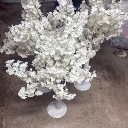 White Cherry Blossom Center Pieces