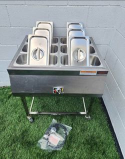 Food warmer cart baño maria para caliente o frio