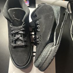 Jordan 3 Black Cat Size 7y New