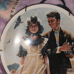 Norman Rockwell, Vintage Glass Collected Plates