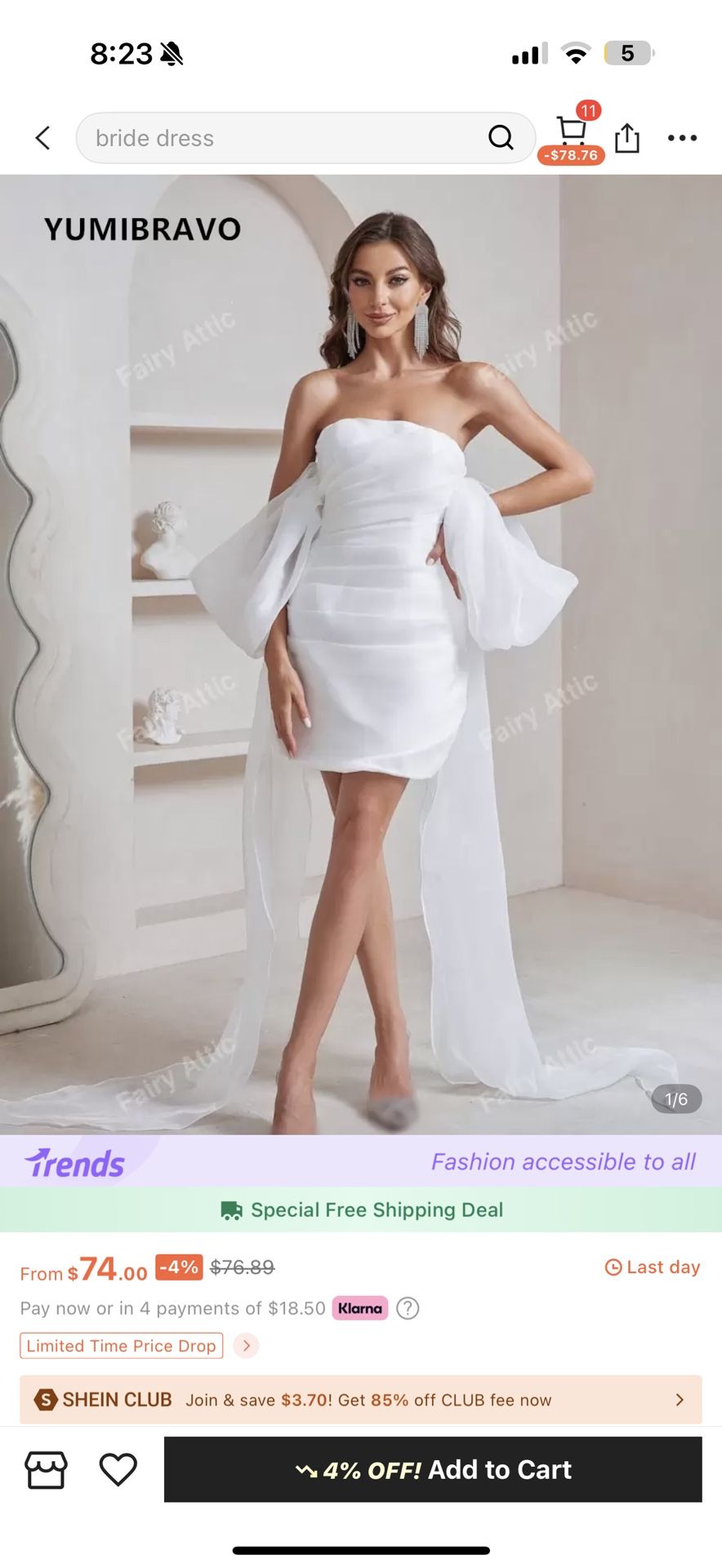 * BRAND NEW * WHITE ELOPEMENT/ WEDDING/ ENGAGEMENT DRESS