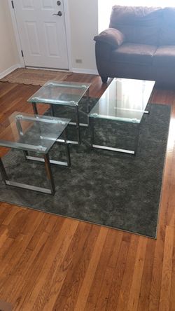 Coffee table two end tables