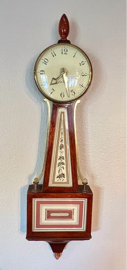 Vintage Seth Thomas “Homestead" banjo wall clock