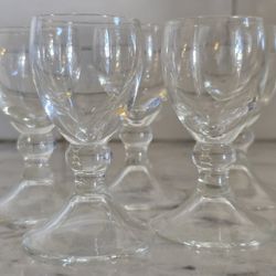 Vintage Cordial Glasses X5