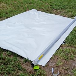 12 Ft RV Camper Awning With Lights