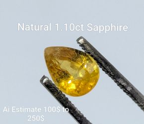 1.1ct natural yellow Sapphire