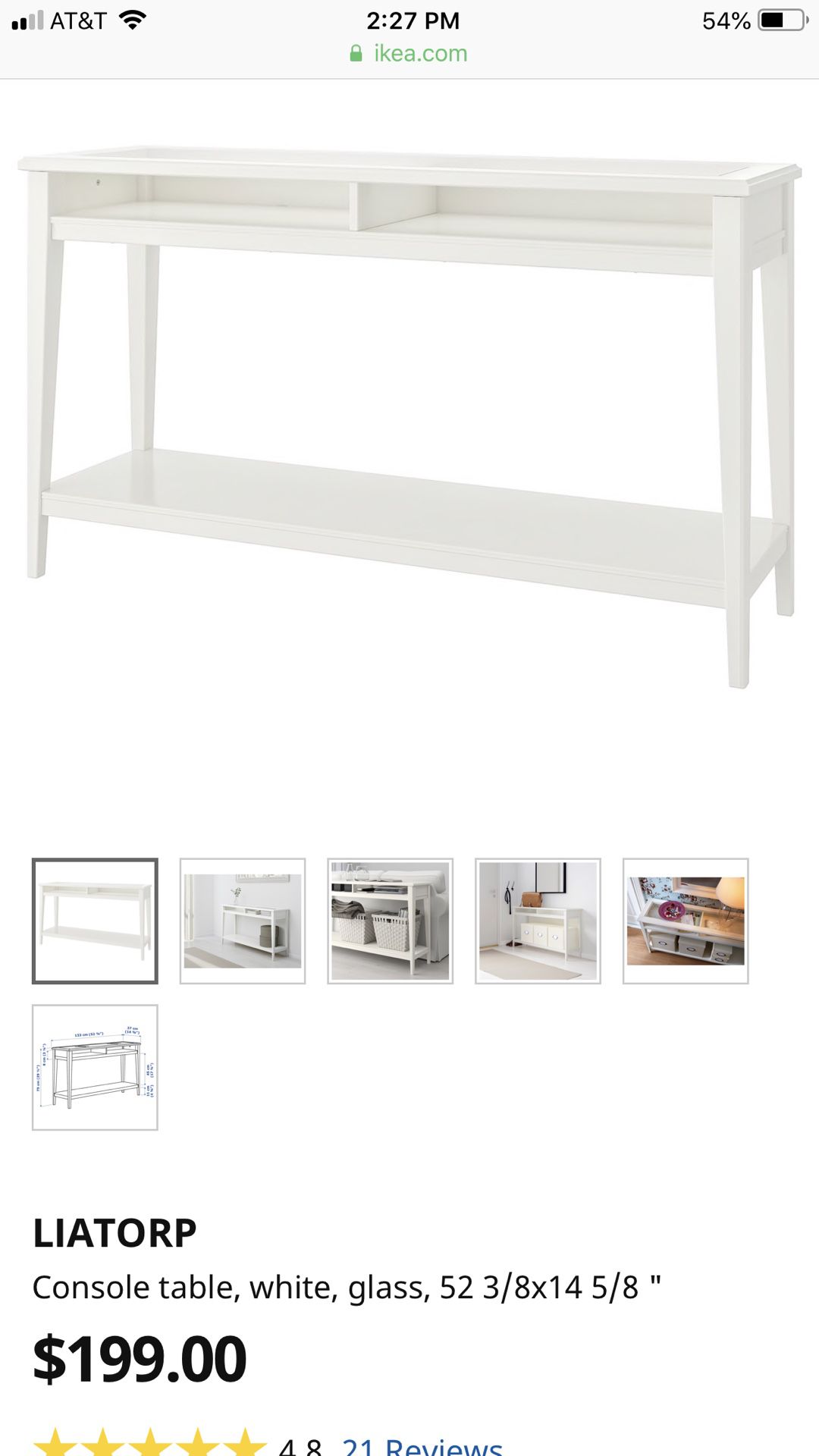 Ikea console table