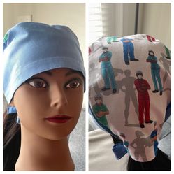 Heroes- MedicL Staff Scrub Cap (matching 3D Fog-free Mask Available)