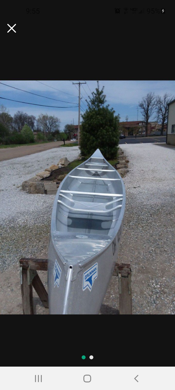Photo 18 Foot Grumman Aluminum Canoe