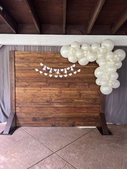Wood backdrop