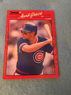 1990 Donruss Mark Grace Card