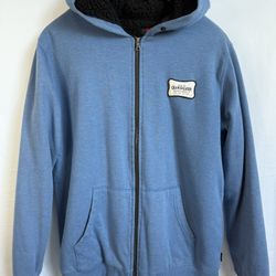 Quiksilver Blue Full-Zip Hoodie – Size L