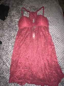 Lingerie, Maroon XS 