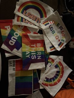 NWOT LGBTQ + 🏳️🌈 Canvas Zipper Pouches