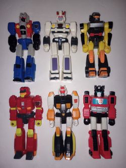 Transformers 1990 Action Masters Vintage Figures Inferno Sprocket Overrun Jackpot Prowl