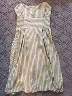 Grey and lime green dress