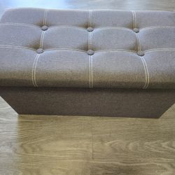 Folding Storage Ottoman Bench