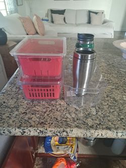 fruit organizer and water Battle  all from 10$