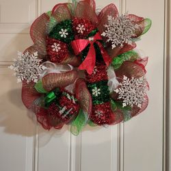 Candy Cane Wreath