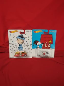 2 New Hot Wheels - Peanuts Collection - '66 Dodge A100  & Deco Deluvery