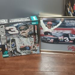 Dale Earnhardt Memorabilia Never Open 1000 Piece Puzzle And Picture Frame 